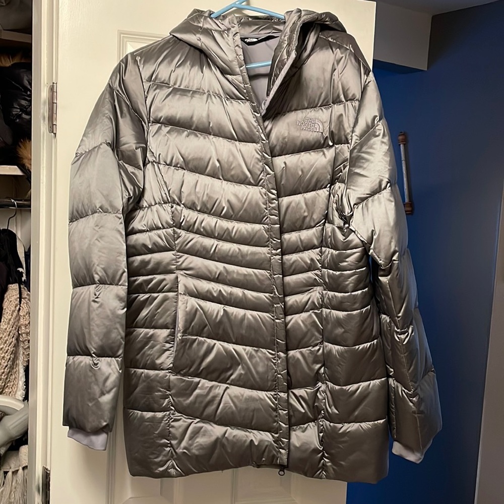 North face approaching the knee coat. Super warm